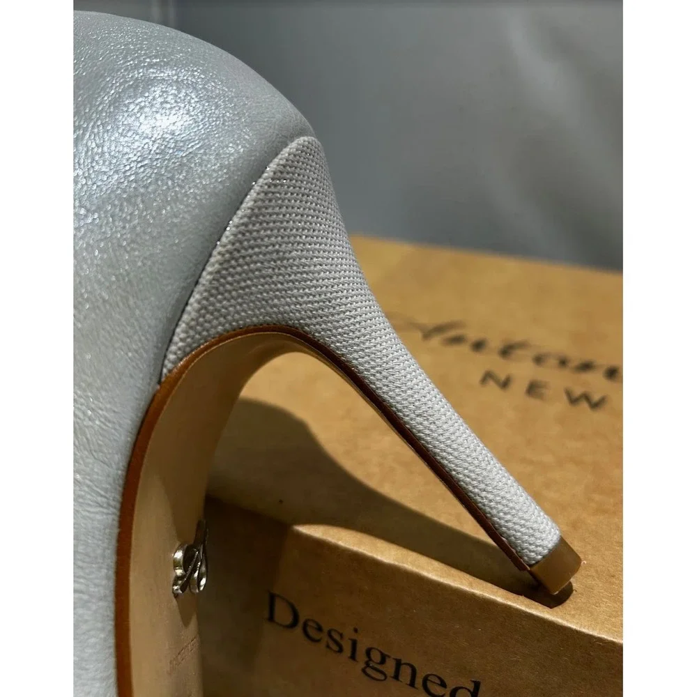 Antonia Saint NY Victoria Hello 3.0 Silver Metallic, Size‎ 7.5